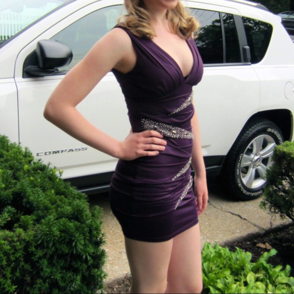 Purple Bodycon Dress